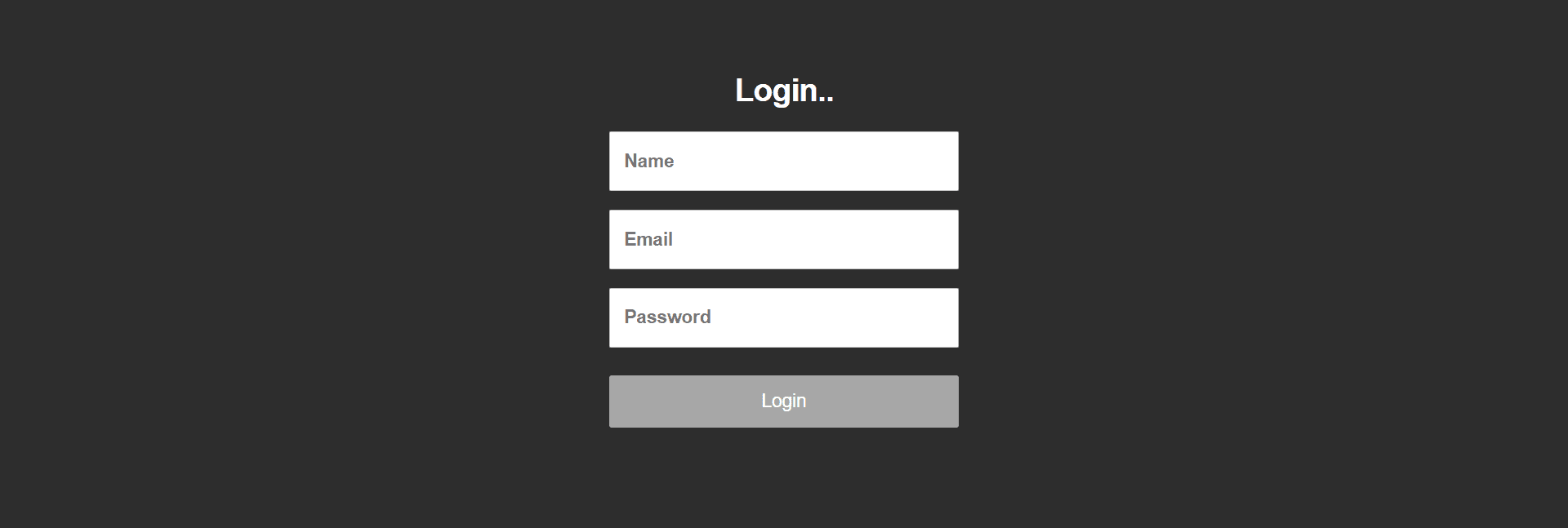 Basic Login Form